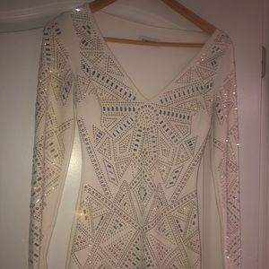 Bebe bodycon jeweled dress